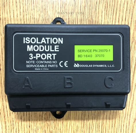 Failure to do so may cause the isolation module to fail. . 3 port isolation module
